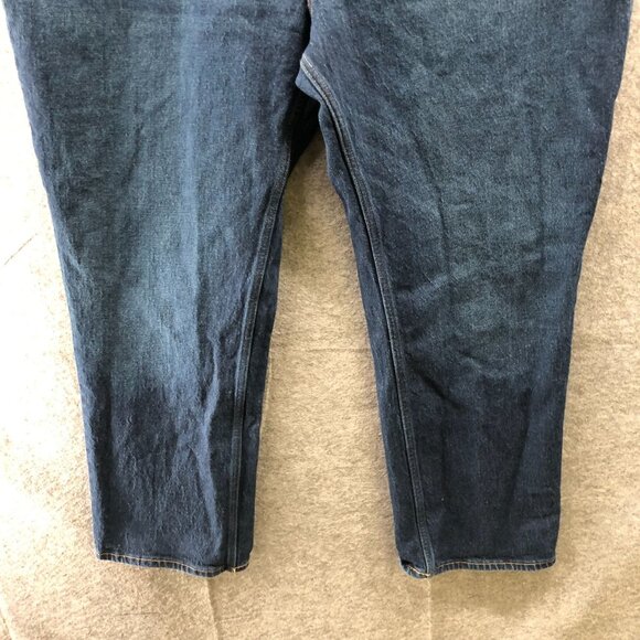 Abercrombie & Fitch Mid Rise 90s Straight Jean Women 34 Short 34P Blue Dark Wash - Picture 5 of 10